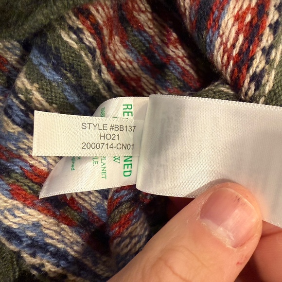 J.Crew Lambswool-Blend Fair Isle Crewneck Sweater - Large - Picture 5 of 5